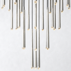 Oriel Shower Round Tapered Tubular Chandelier 48"