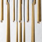Oriel Shower Round Tapered Tubular Chandelier 48"