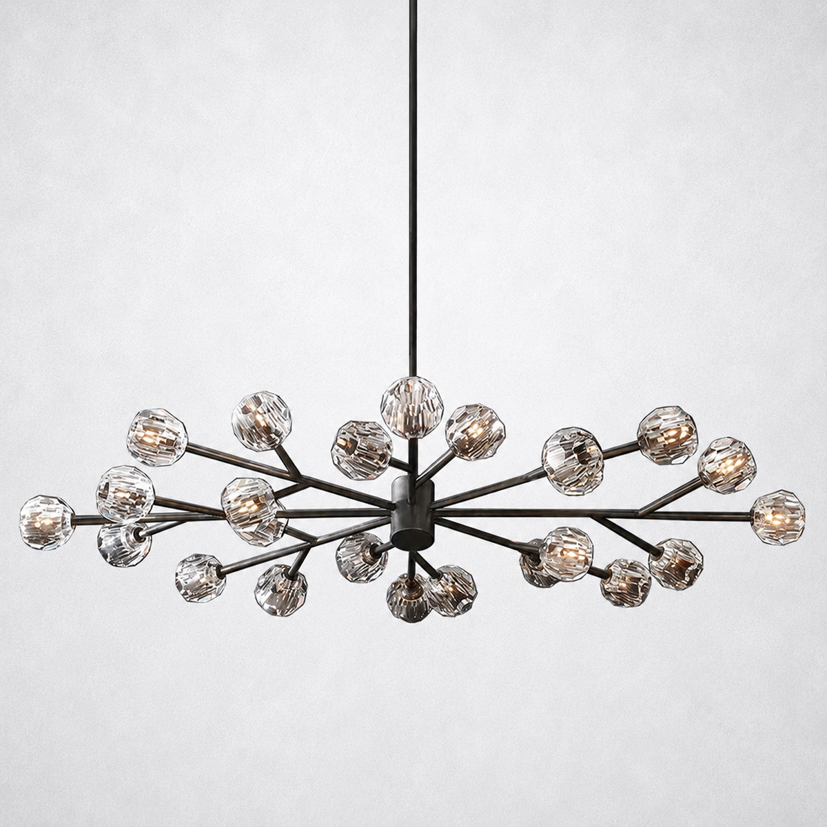 Meridian Clear Crystal Round Chandelier 72"