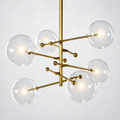 Quintara Glass Globe Pendant Chandelier 55''