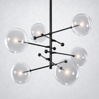 Quintara Glass Globe Pendant Chandelier 55''