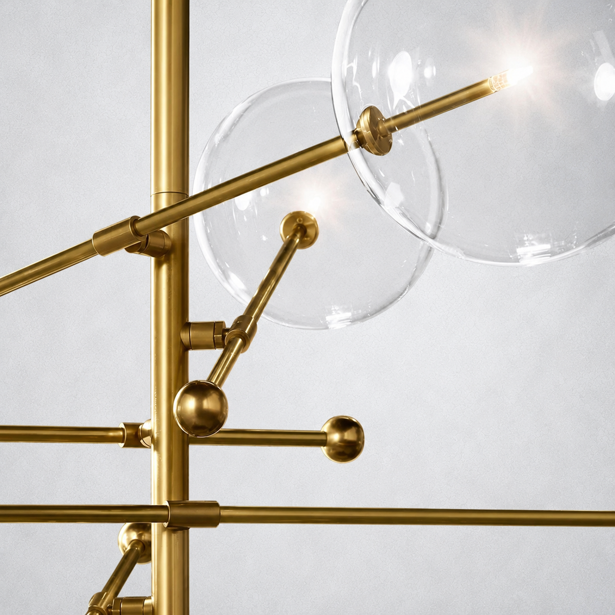 Quintara Glass Globe Pendant Chandelier 55''