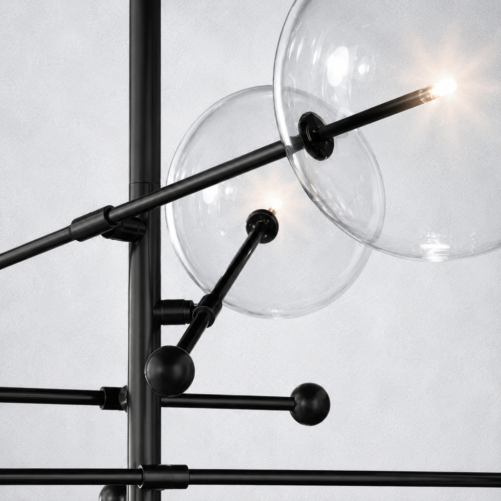Quintara Glass Globe Pendant Chandelier 55''