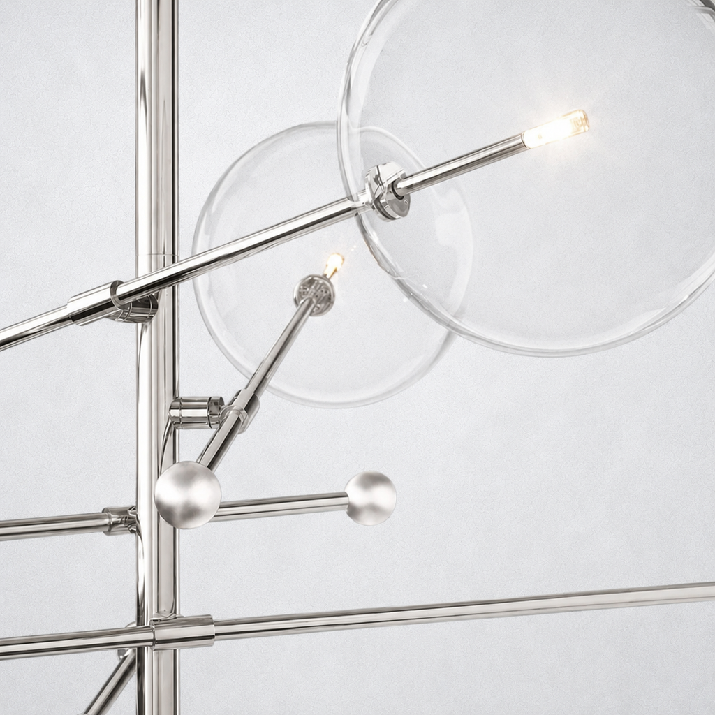 Quintara Glass Globe Pendant Chandelier 55''