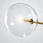 Quintara Glass Globe Pendant Chandelier 55''