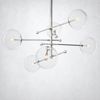 Quintara Glass Globe Pendant Chandelier 55''