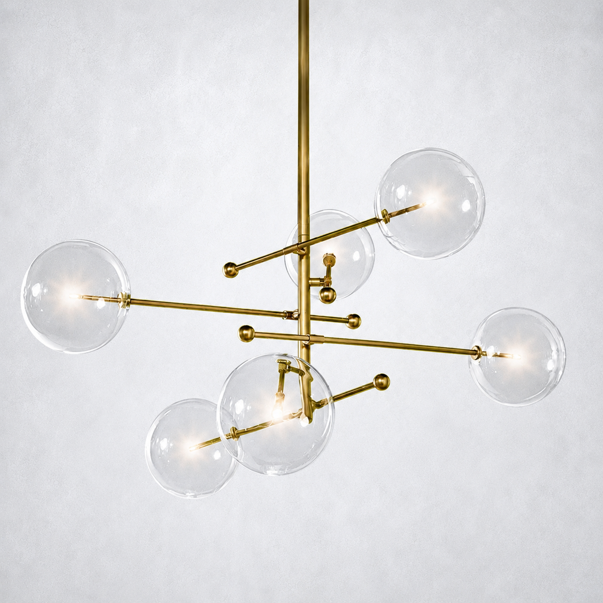 Quintara Glass Globe Pendant Chandelier 55''