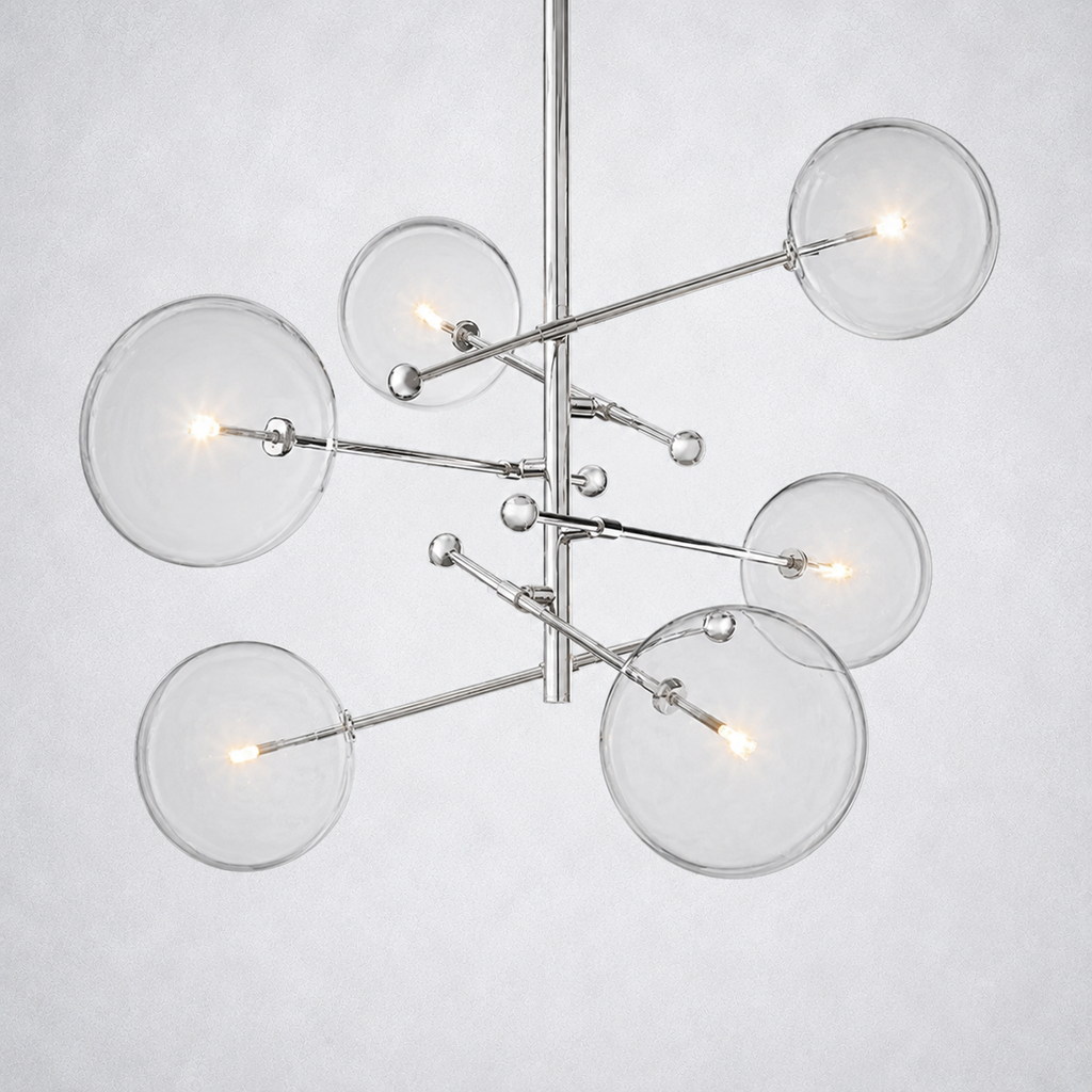 Quintara Glass Globe Pendant Chandelier 55''