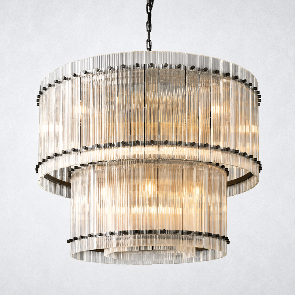 Sorella 2-Tier Round Chandelier 37"