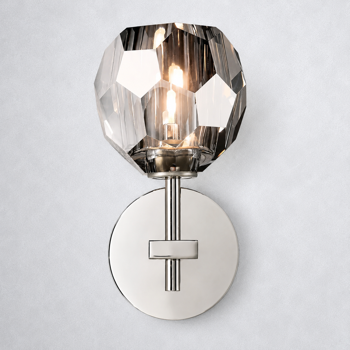 Meridian Smoke Glass Sconce
