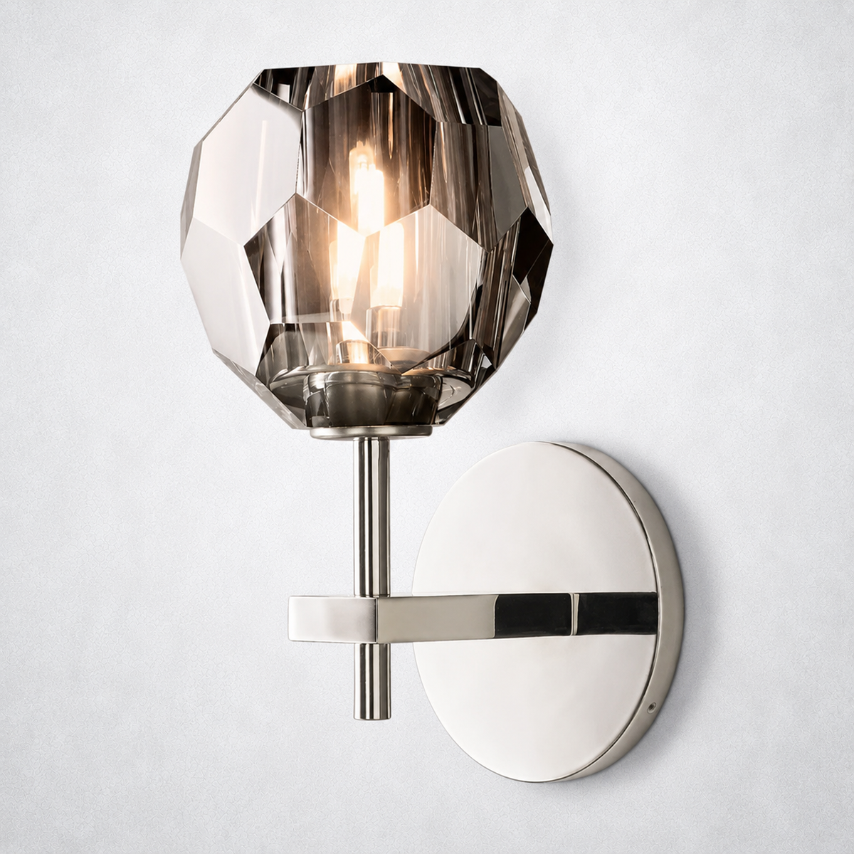 Meridian Smoke Glass Sconce