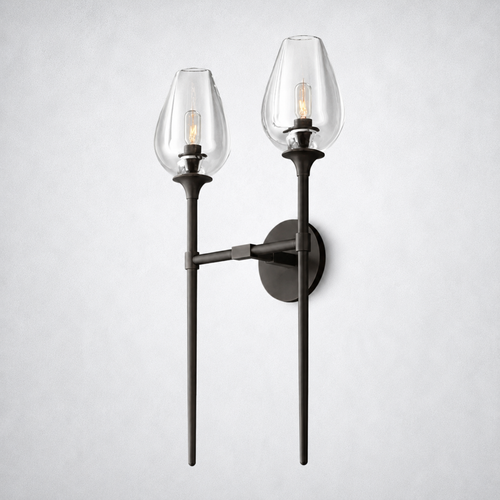 Avalon Glass Double Wall Sconce