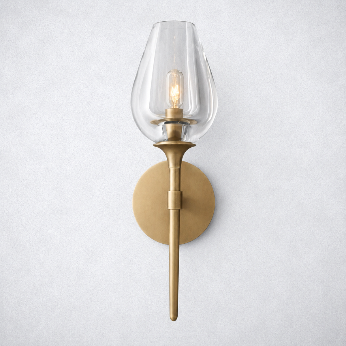 Avalon Glass Single Sconce