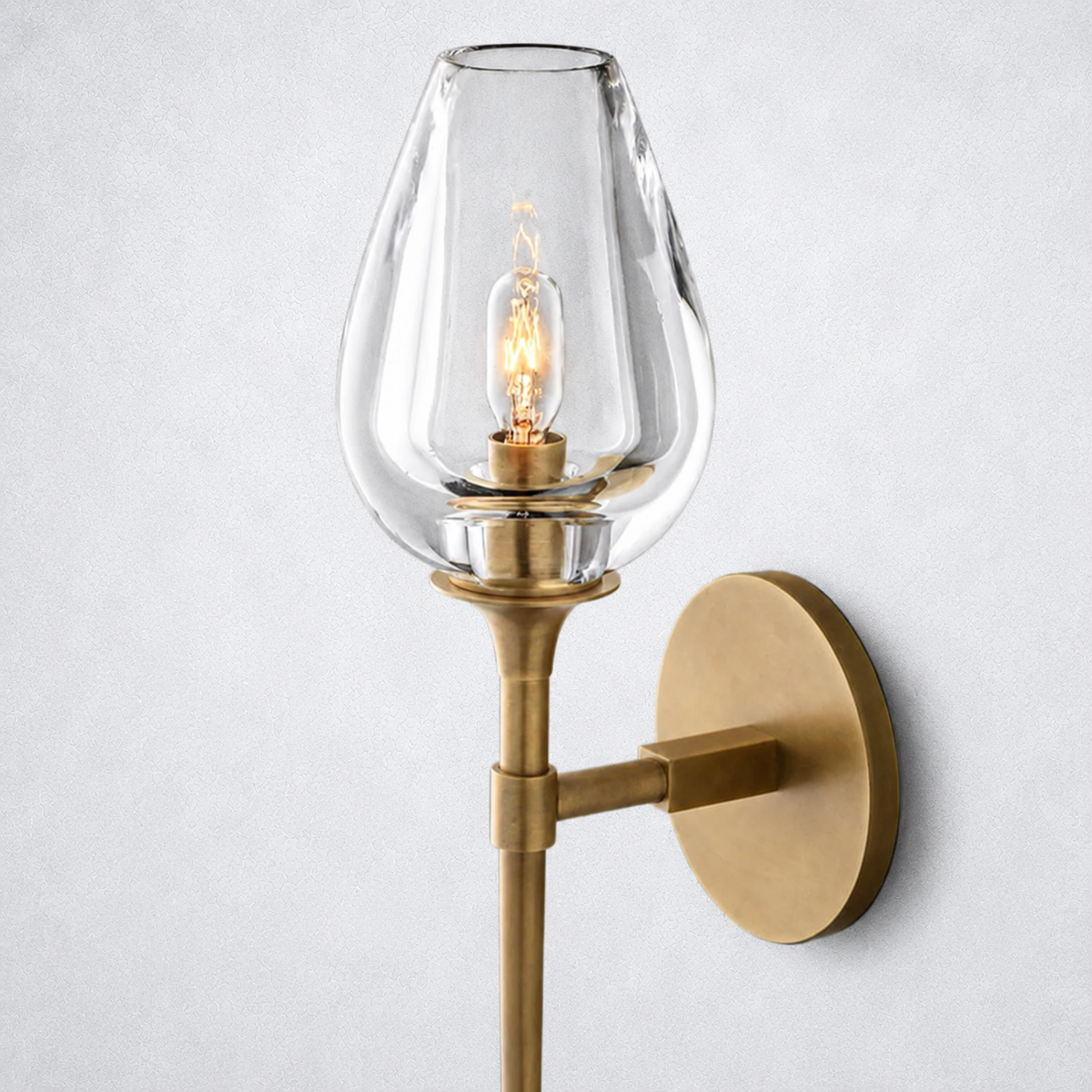 Avalon Glass Single Sconce