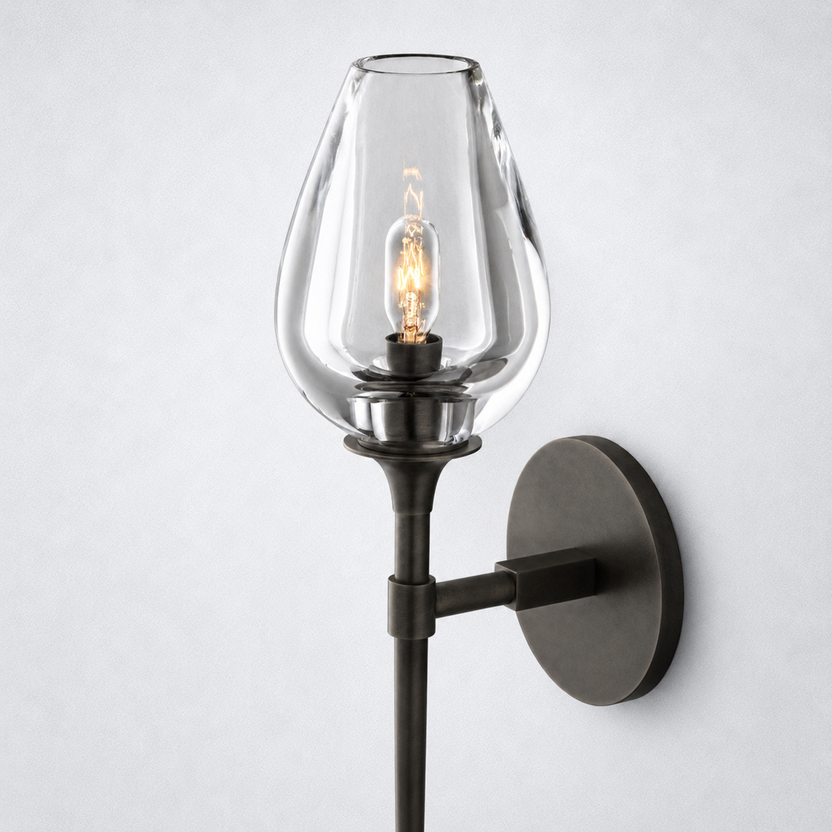 Avalon Glass Single Sconce