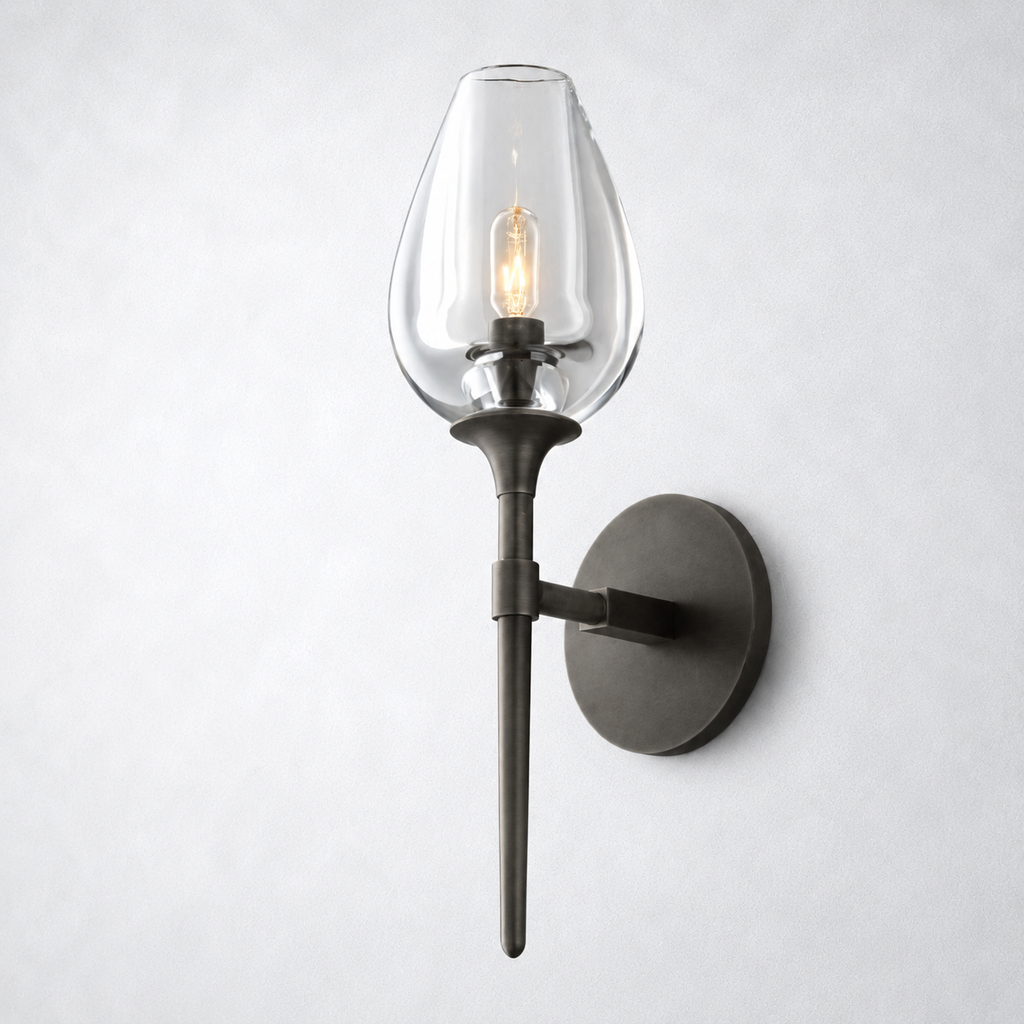Avalon Glass Single Sconce