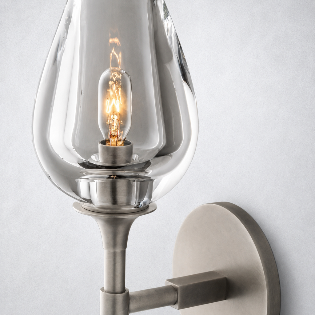 Avalon Glass Single Sconce