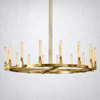 Imperial Glass Round Chandelier 72"