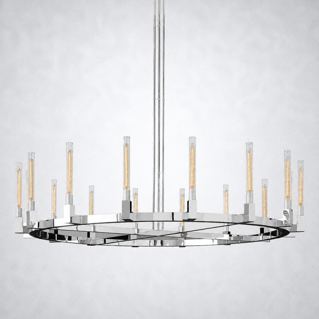 Imperial Glass Round Chandelier 72"