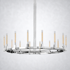 Imperial Glass Round Chandelier 72"