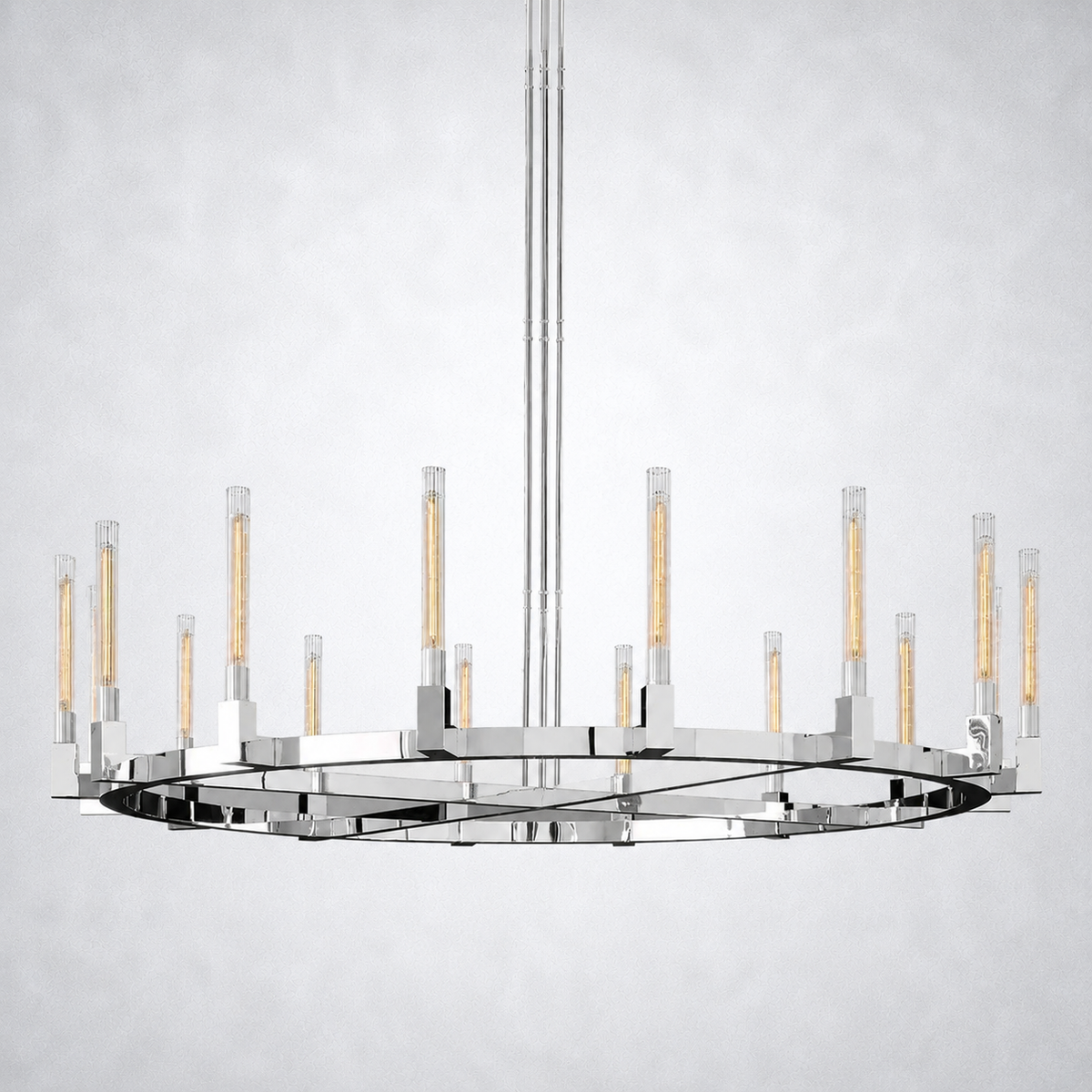 Imperial Glass Round Chandelier 72"