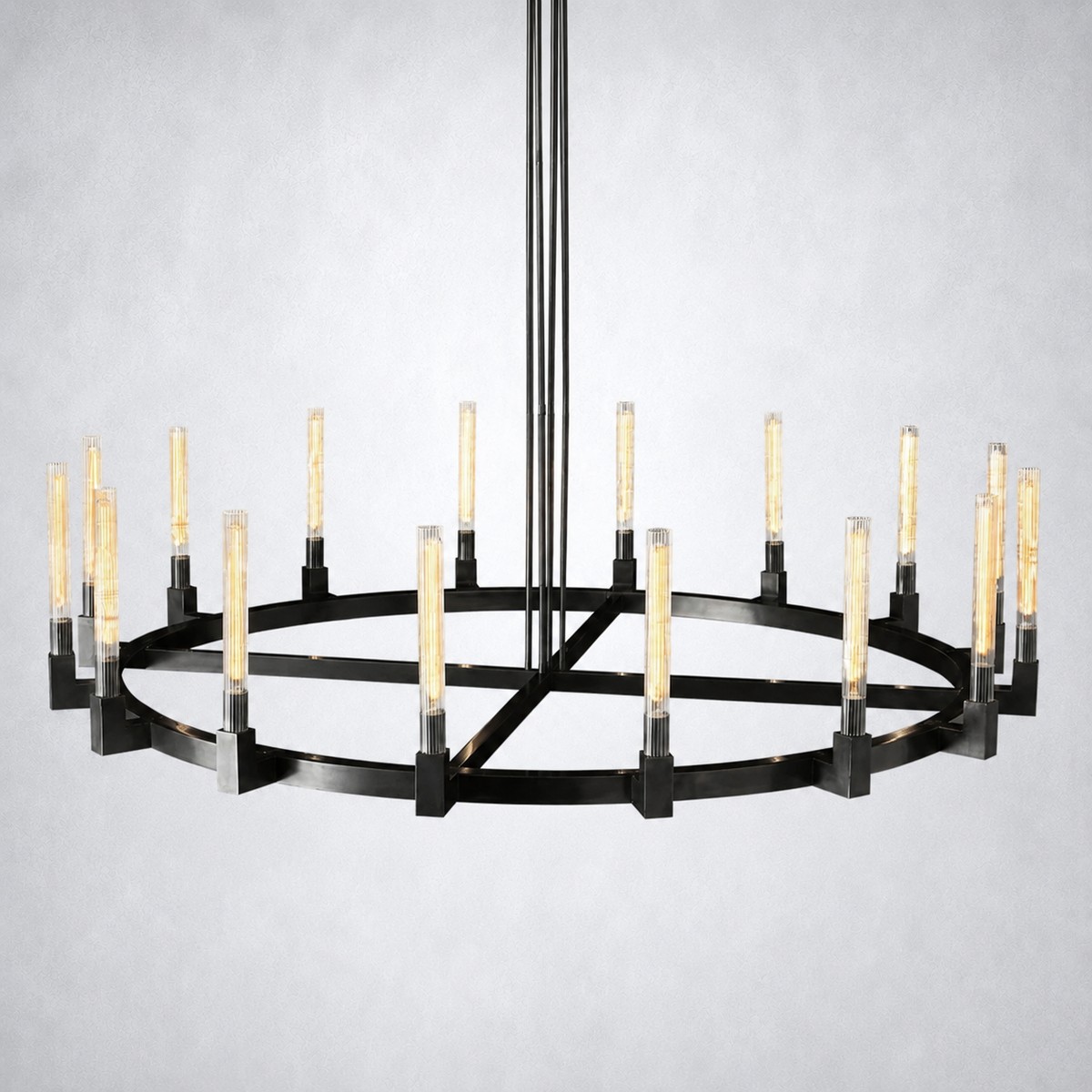 Imperial Glass Round Chandelier 72"