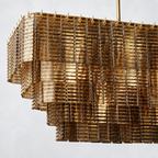 Astra Glass Rectangle Chandelier