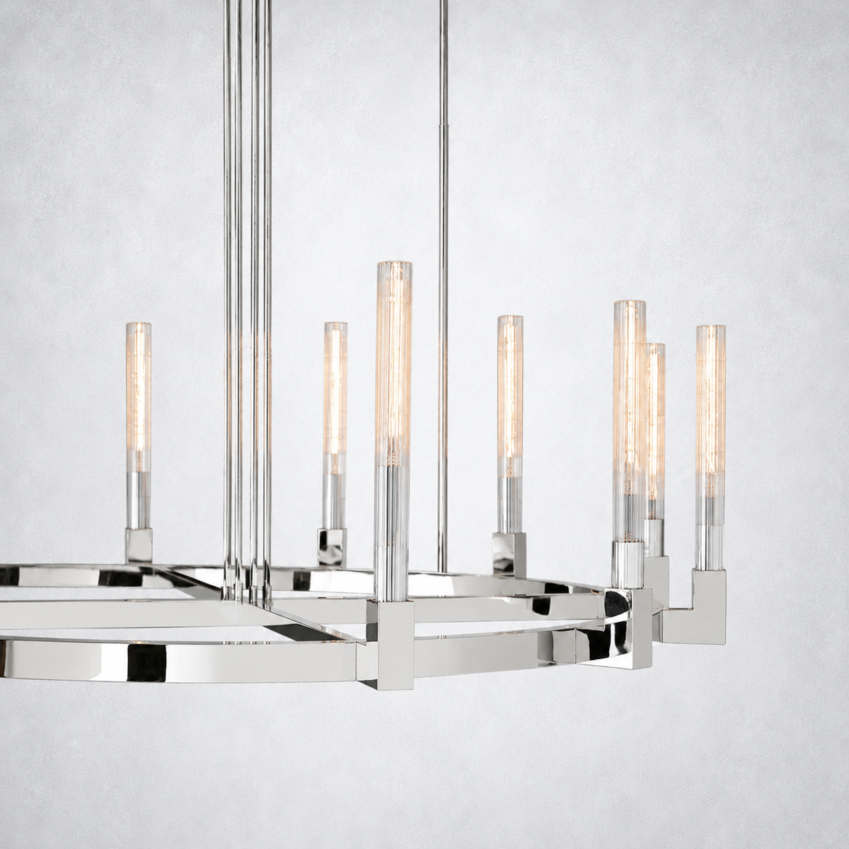 Imperial Glass Round Chandelier 48"