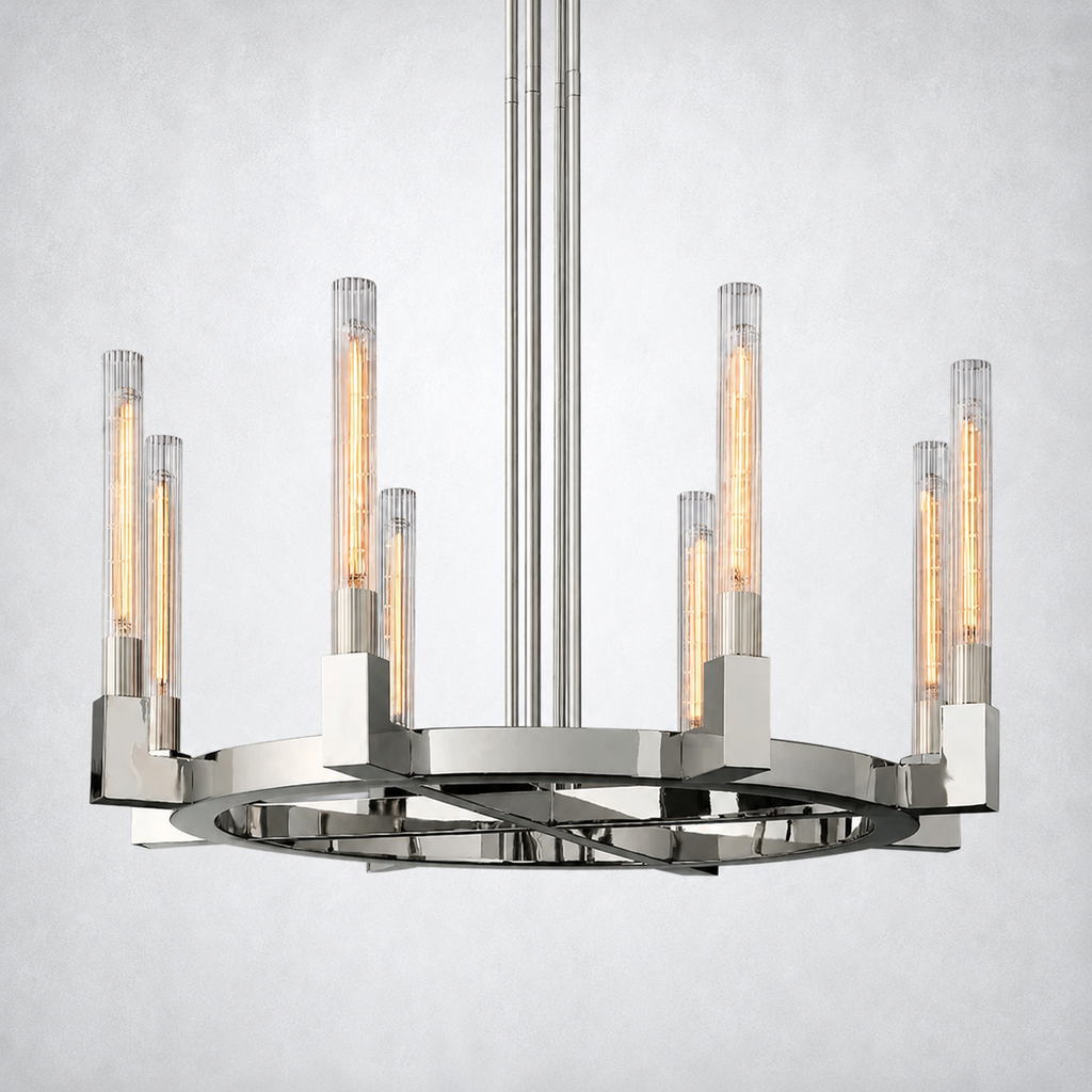 Imperial Glass Round Chandelier 36"