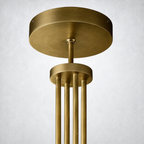 Imperial Glass Round Chandelier 36"