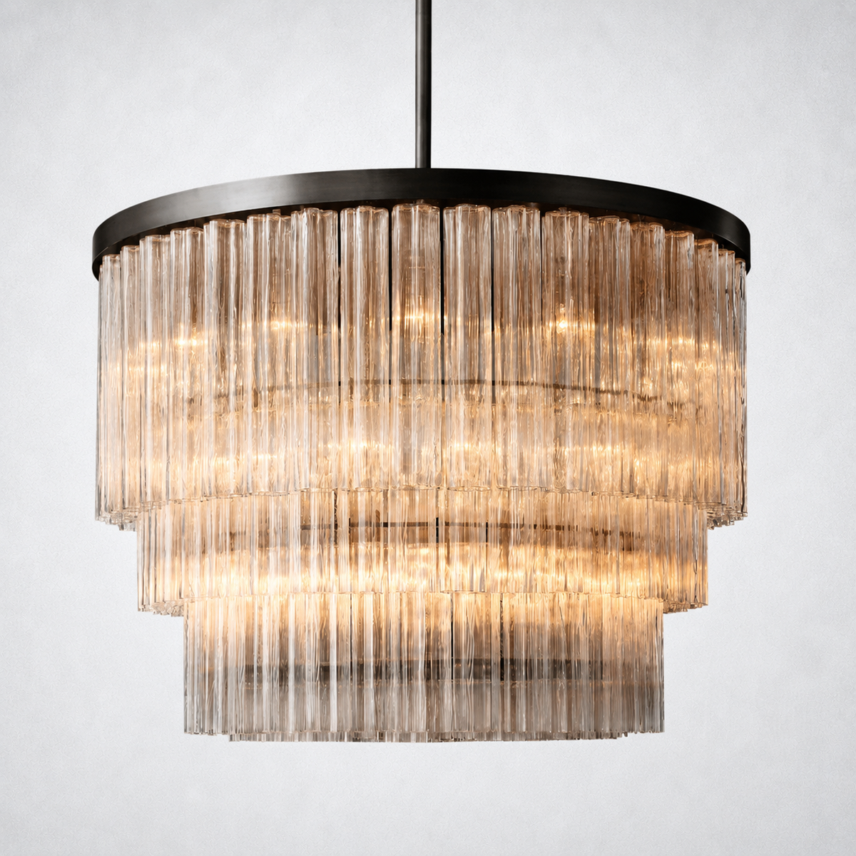 Signature 3-Tier Round Chandelier 48”