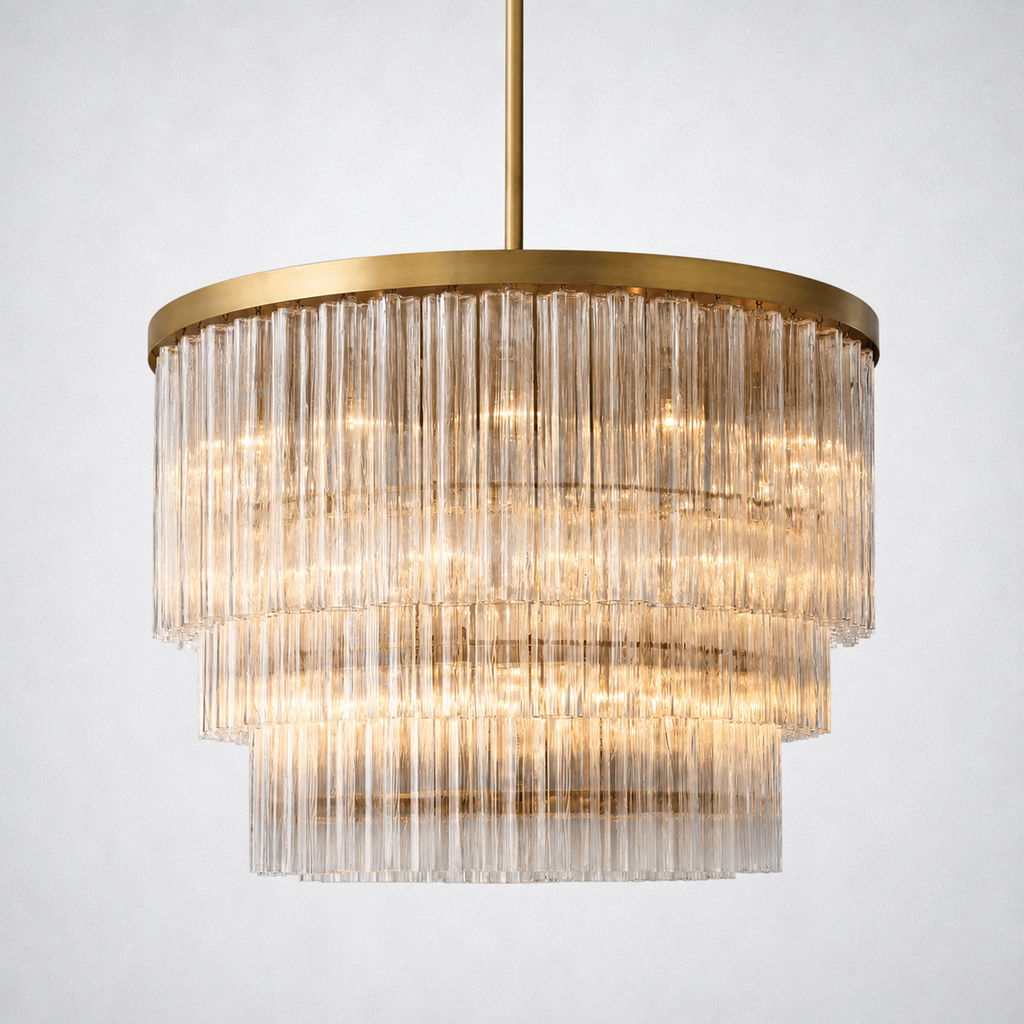 Signature 3-Tier Round Chandelier 48”