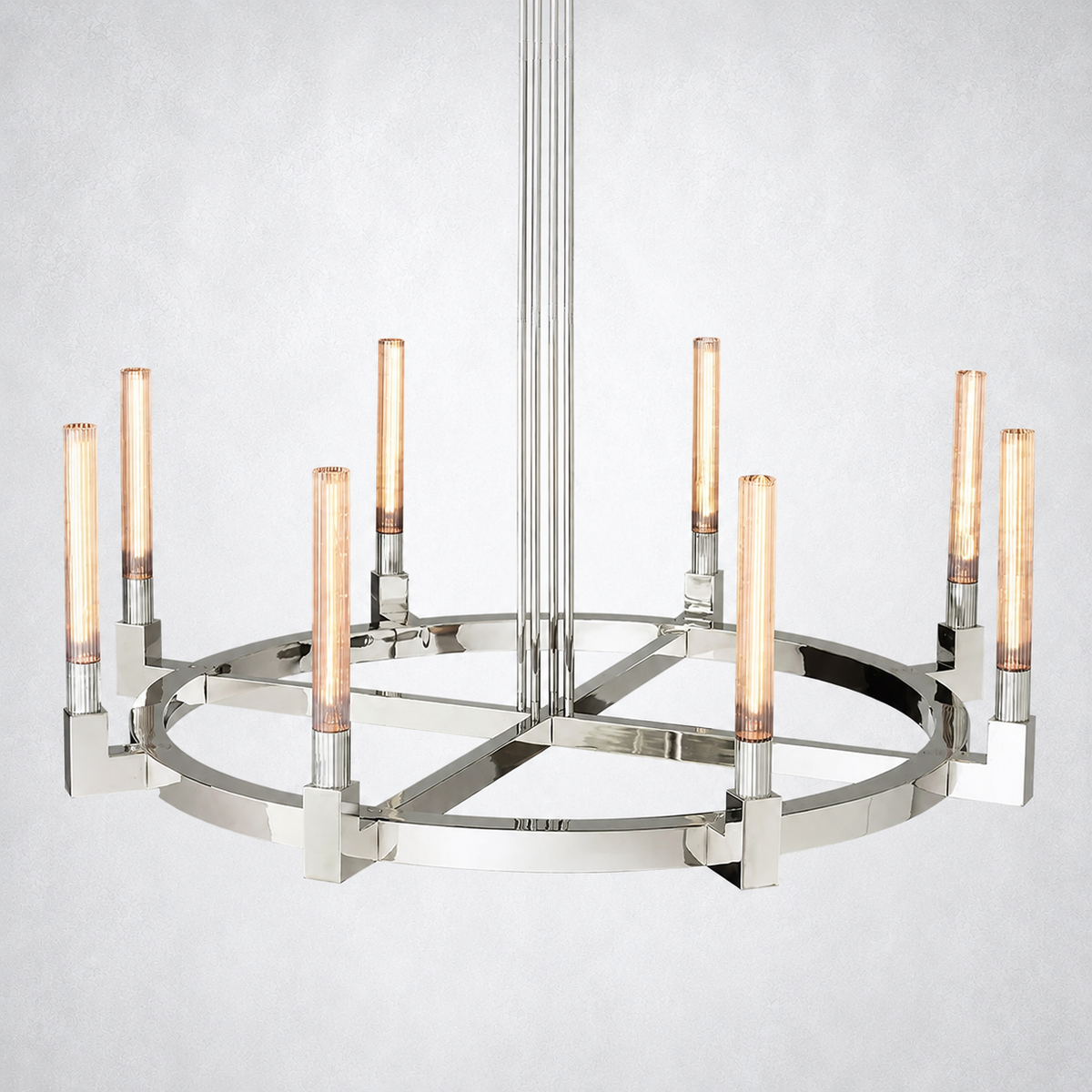 Imperial Glass Round Chandelier 48"