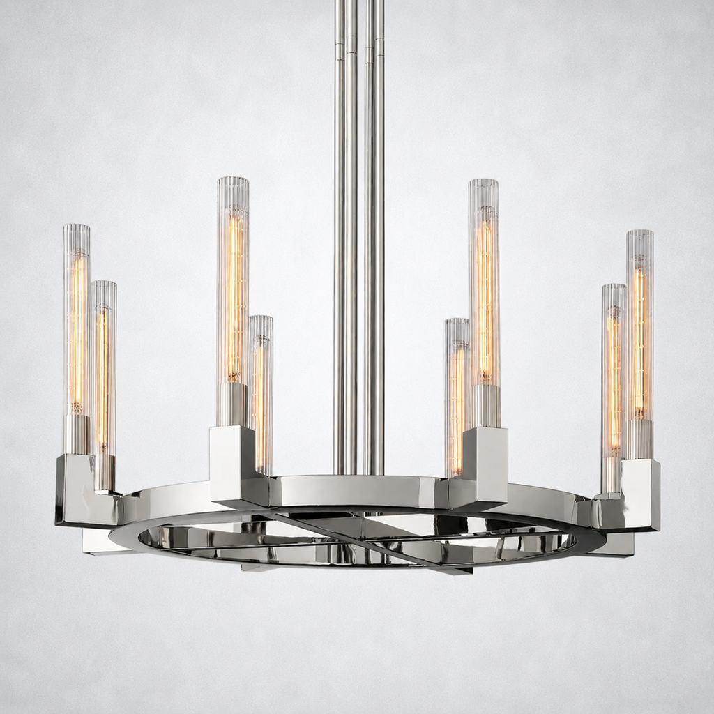 Imperial Glass Round Chandelier 48"