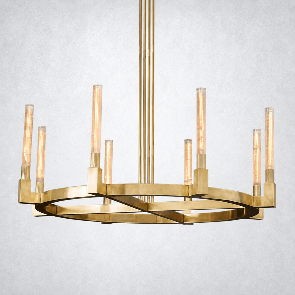 Imperial Glass Round Chandelier 48"