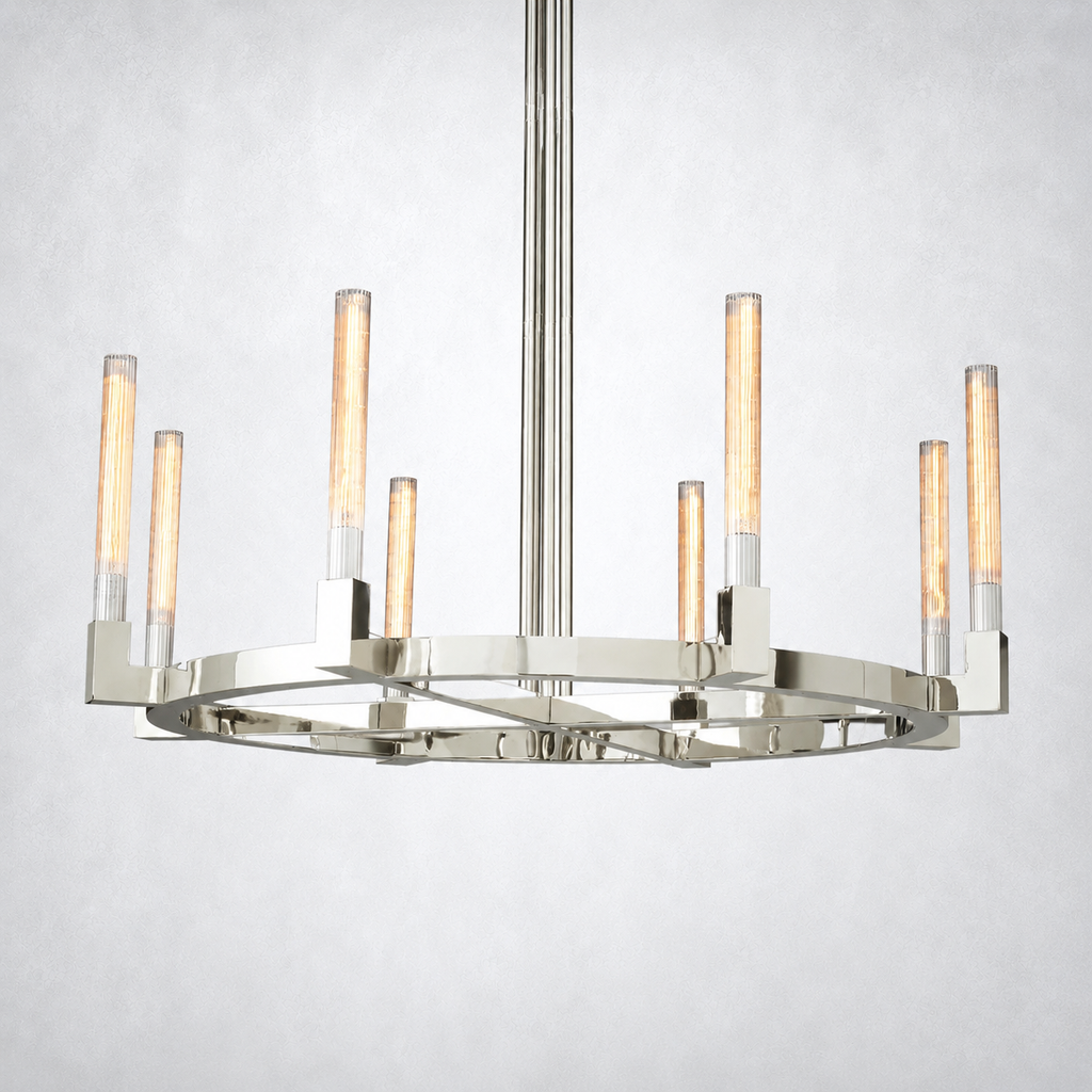 Imperial Glass Round Chandelier 48"