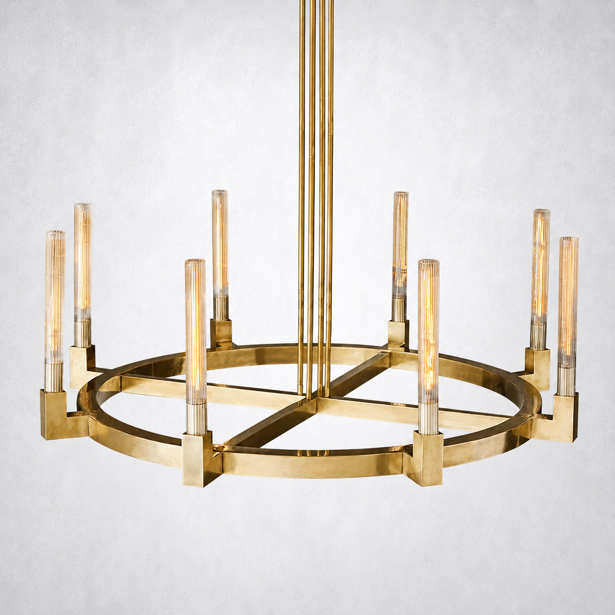 Imperial Glass Round Chandelier 48"