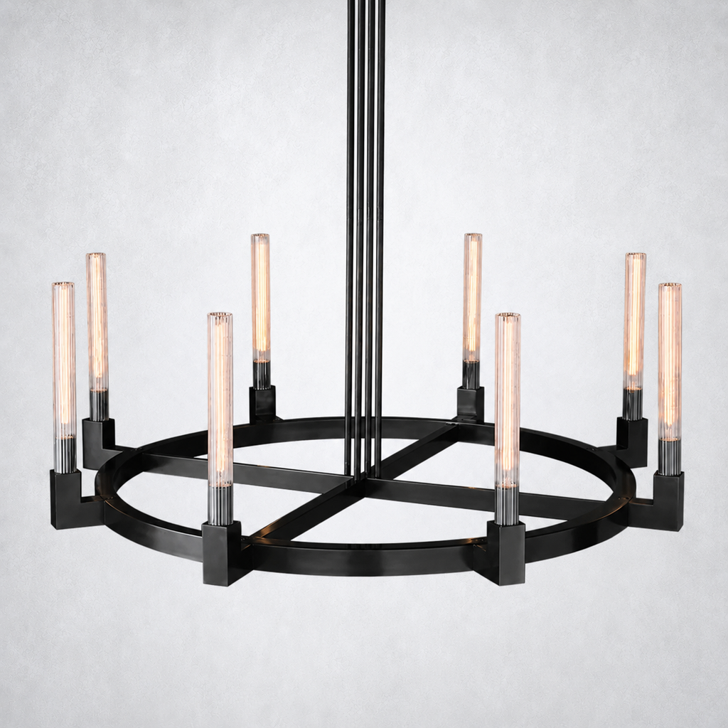 Imperial Glass Round Chandelier 48"