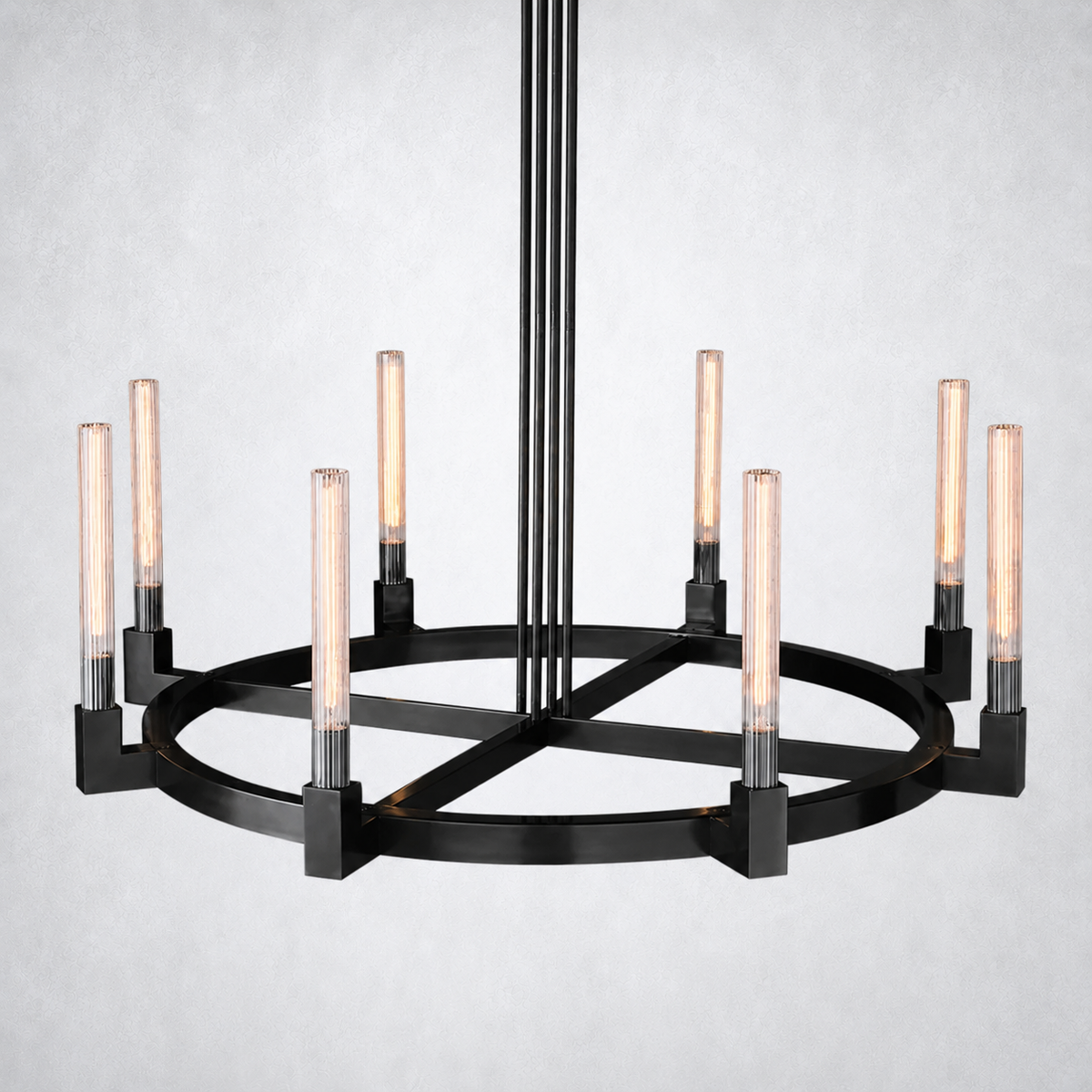 Imperial Glass Round Chandelier 48"