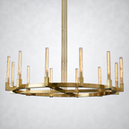 Imperial Glass Round Chandelier 60"