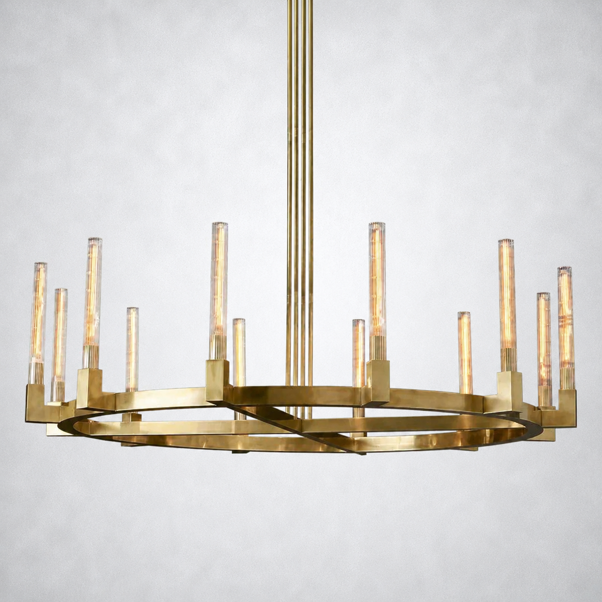 Imperial Glass Round Chandelier 60"