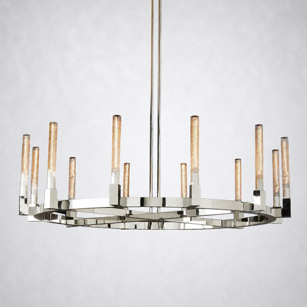 Imperial Glass Round Chandelier 60"