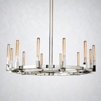 Imperial Glass Round Chandelier 60"