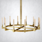 Imperial Glass Round Chandelier 60"