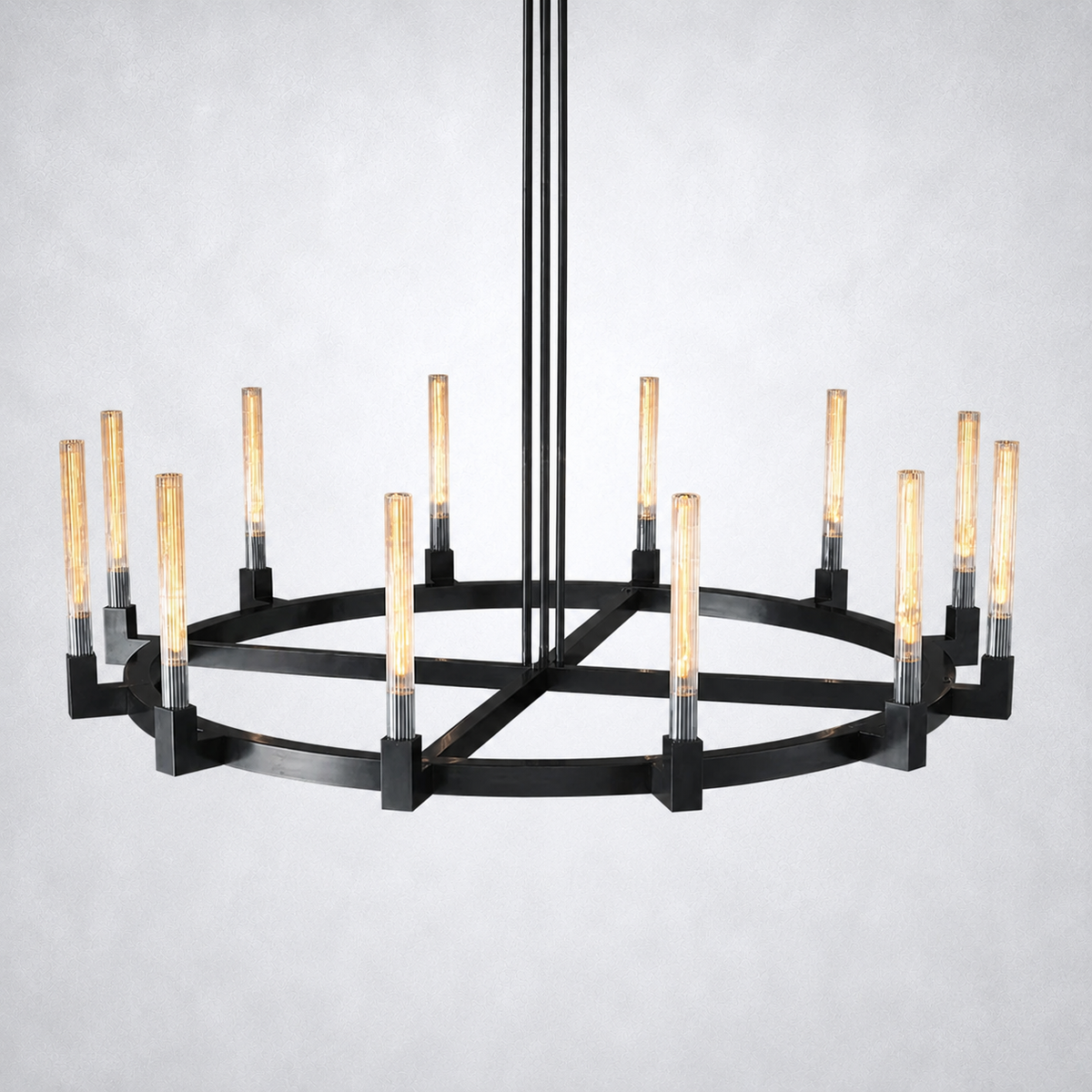 Imperial Glass Round Chandelier 60"