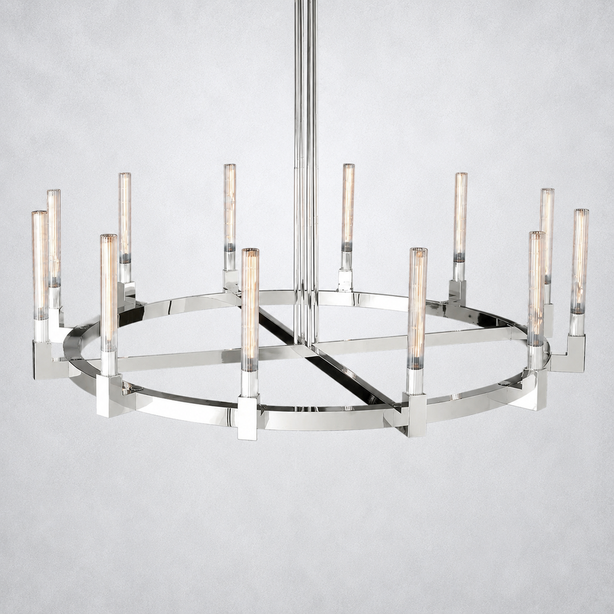 Imperial Glass Round Chandelier 60"