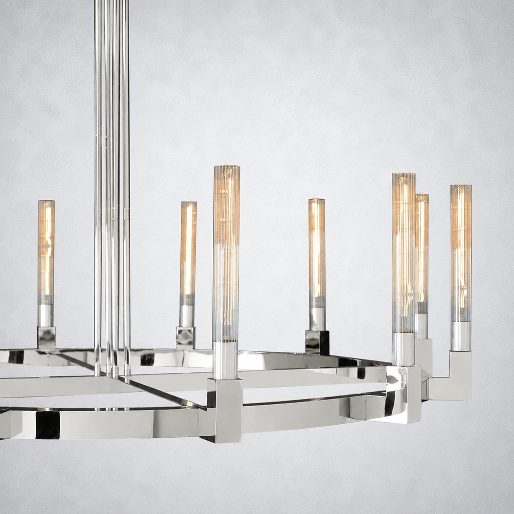 Imperial Glass Round Chandelier 60"
