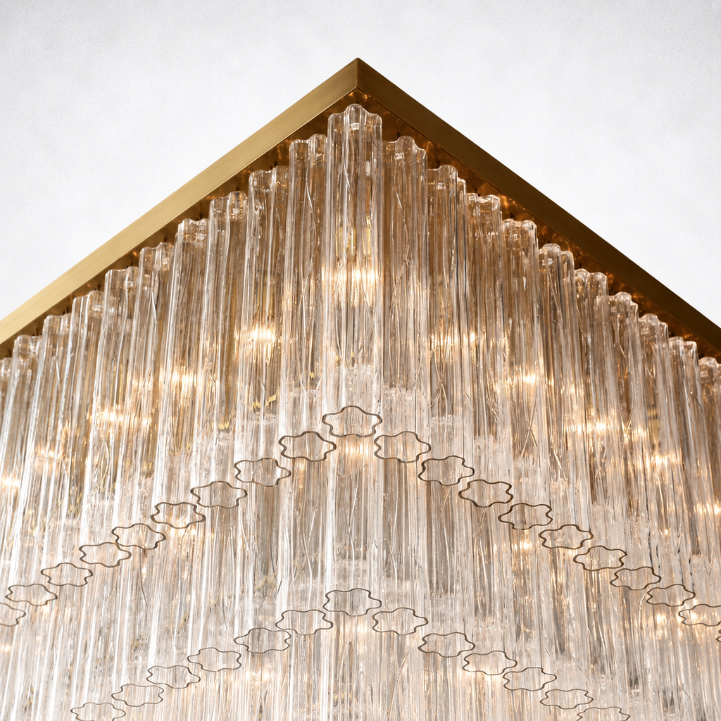 Signature Square Chandelier 45”