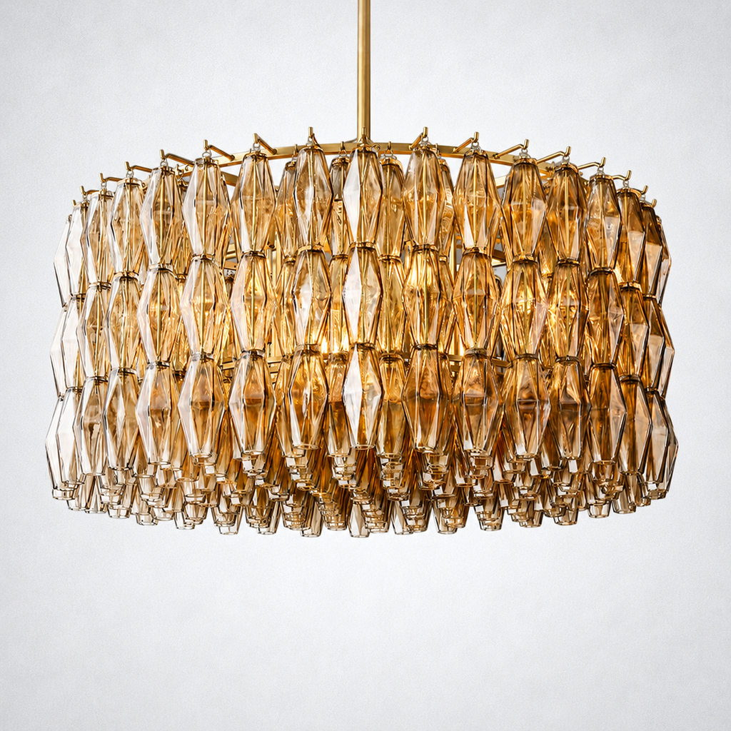 Skylark Crystal Round Chandelier 37"