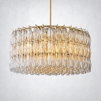 Skylark Crystal Round Chandelier 37"